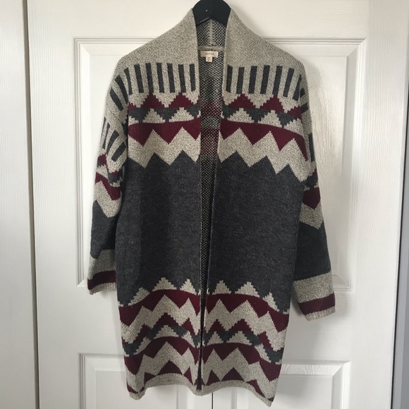 debut Sweaters - NWOT long printed cardigan
